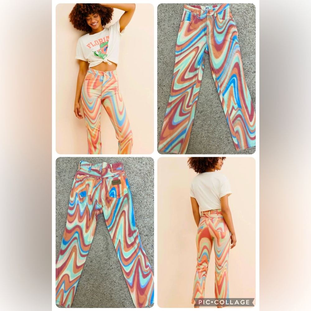 Wrangler | Wild West High Rise Straight | Sold at Free People | Size 25